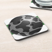 ボウリングボール牛グレー コースター (左側)