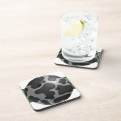 ボウリングボール牛グレー コースター (右側)