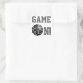 ボウリングボール牛グレー スクエアシール (バッグ)