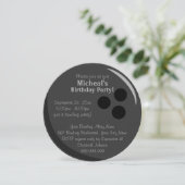 ボウリングボール誕生パーティー 招待状 (スタンド正面)