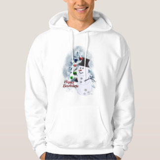 ボウリングボール雪だるまクリスマス パーカ