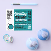 ボウリングボール&ピンテンピンボーリング大会 チラシ (シングル)