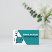 ボウリングボール&ピン、テンピンボーリングクラブ 名刺 (スタンド正面)