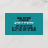 ボウリングボール&ピン、テンピンボーリングクラブ 名刺 (裏面)