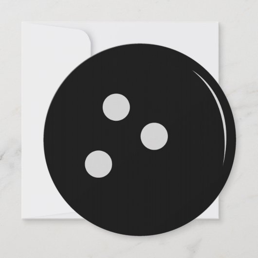 ボウリングボール 招待状 (正面)