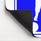 ボウリングリーグのロゴ マウスパッド (コーナー)