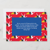 ボウリング卒業パーティー招待状 招待状 (裏面)