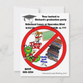 ボウリング卒業パーティー 招待状 (裏面)