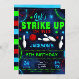 ボウリング招待 招待状