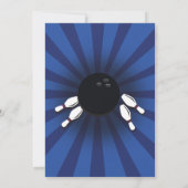 ボウリング誕生日パーティーテンピンラッキーストライク招待状 招待状 (裏面)