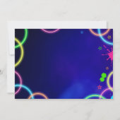 ボウリング誕生日写真招待状をチェックアウト 招待状 (裏面)