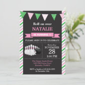 ボウリング誕生日招待状 1歳の誕生日パーティー 招待状 (スタンド正面)