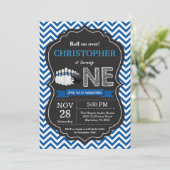 ボウリング誕生日招待状 1歳誕生日パーティー 招待状 (スタンド正面)