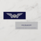 ボウリング飛んでいるボール スキニー名刺 (正面/裏面)