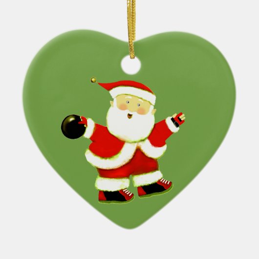 ボウリング クリスマス コレクション セラミックオーナメント (正面)