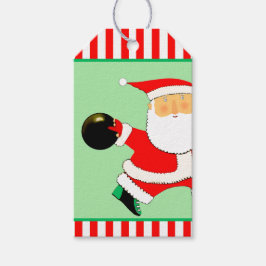 ボウリング クリスマス ホリデー ギフトタグ