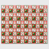 ボウリング クリスマス ラッピングペーパー (フラット)