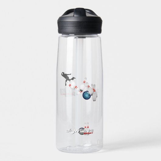 ボウリング スポーツ | 25oz ウォーターボトル (正面)