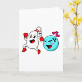 ボウリング ボウリングボール カード (黄色い花)