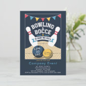 ボウリング・ボッチェチームビルディング教会イベント企業 招待状 (スタンド正面)