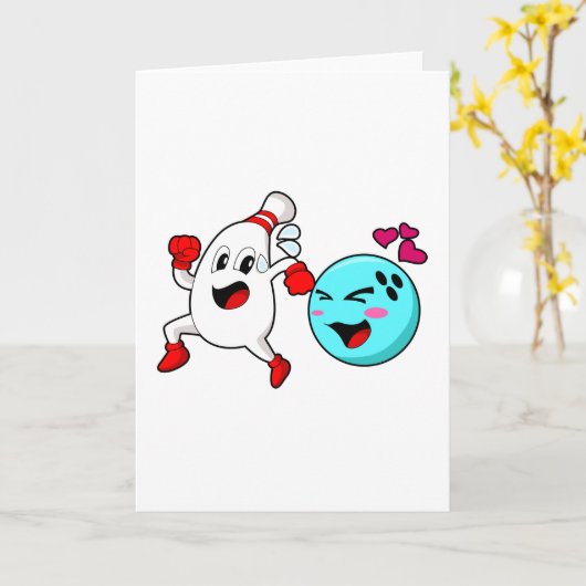 ボウリング ボール カード (黄色い花)