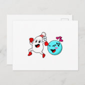 ボウリング ボール ポストカード (正面/裏面)