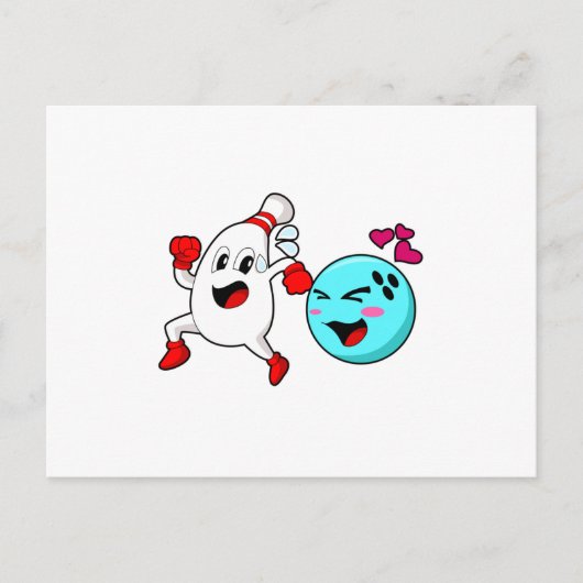 ボウリング ボール ポストカード (正面)