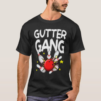ボウリング メンズ レディース クール ガターギャング ボウラー Tシャツ