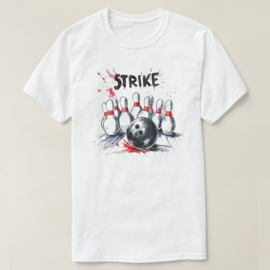 ボウリングTシャツ Tシャツ (デザイン正面)