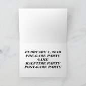 ボウルすごいパーティの招待状 招待状 (内部)