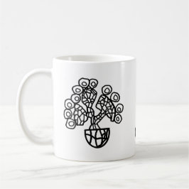 ボウルに入ったサボテン コーヒーマグカップ