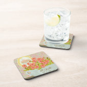 ボウルに入れたパンジー コースター (右側)