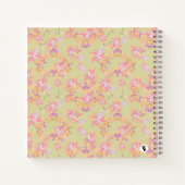 ボウルに入れたパンジー ノートブック (裏面)