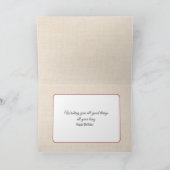 ボウルに入れたリンゴ誕生日 カード (内部)