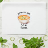 ボウルを舐める キッチンタオル (折り畳み)