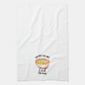 ボウルを舐める キッチンタオル (縦)