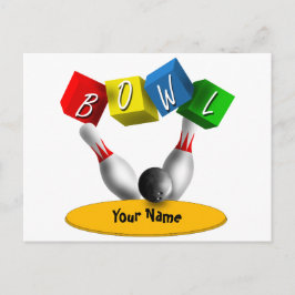 ボウルアラマボーリング ポストカード