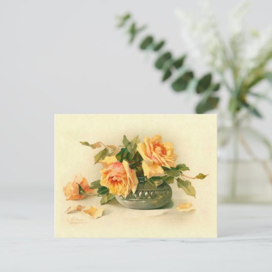 ボウルキャサリン素晴らしクビクトリアン・クラインのバラ ポストカード (スタンド正面)