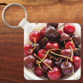 ボウル一杯のさくらんぼ キーホルダー (正面)
