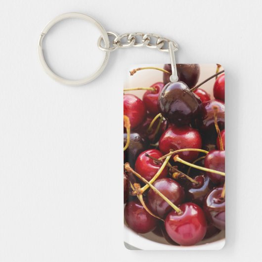 ボウル一杯のさくらんぼ キーホルダー (正面)