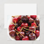 ボウル一杯のさくらんぼ シーズンカード (正面/裏面)