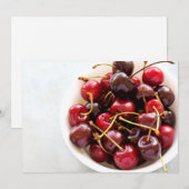 ボウル一杯のさくらんぼ シーズンカード (正面/裏面)
