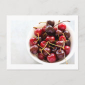 ボウル一杯のさくらんぼ シーズンポストカード (正面)
