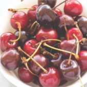 ボウル一杯のさくらんぼ シール (正面)