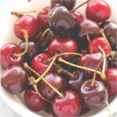 ボウル一杯のさくらんぼ シール (正面)