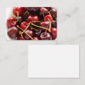 ボウル一杯のさくらんぼ 名刺 (正面/裏面)