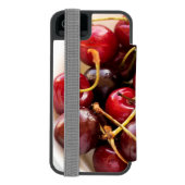 ボウル一杯のさくらんぼ INCIPIO iPhoneウォレットケース (フォリオ裏面)