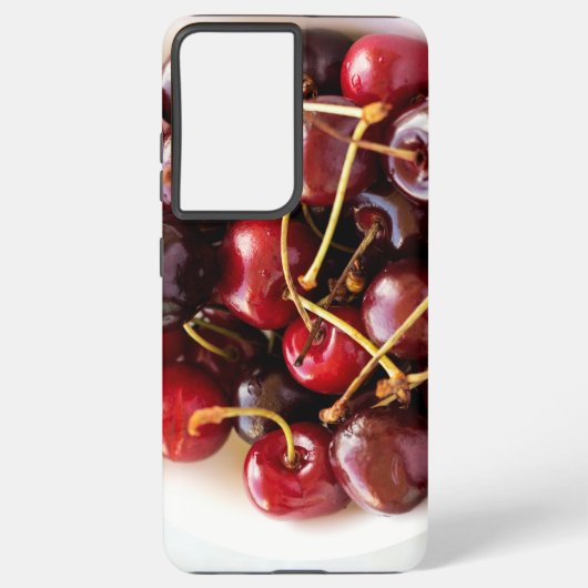 ボウル一杯のさくらんぼ SAMSUNG GALAXYケース (裏面)