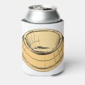 ボウル皿ペットキャットプレート空きフードドッグピーチ 缶クーラー (缶裏面)