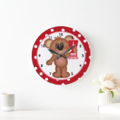 ボウル私バレンタインの壁時計d5 ラージ壁時計 (ホーム)